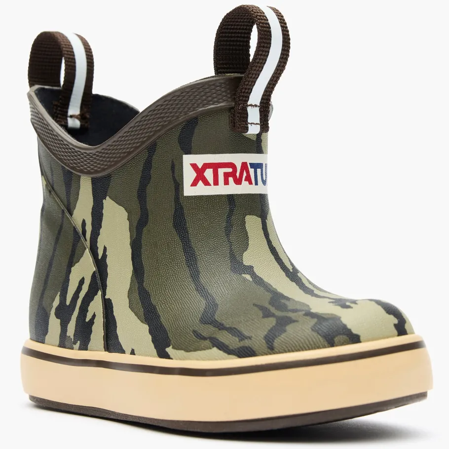Kids XTRATUF Kids Ankle Deck Boots|Sport Fishing|Kids' Mossy Oak® Bottomland Ankle Deck Boot