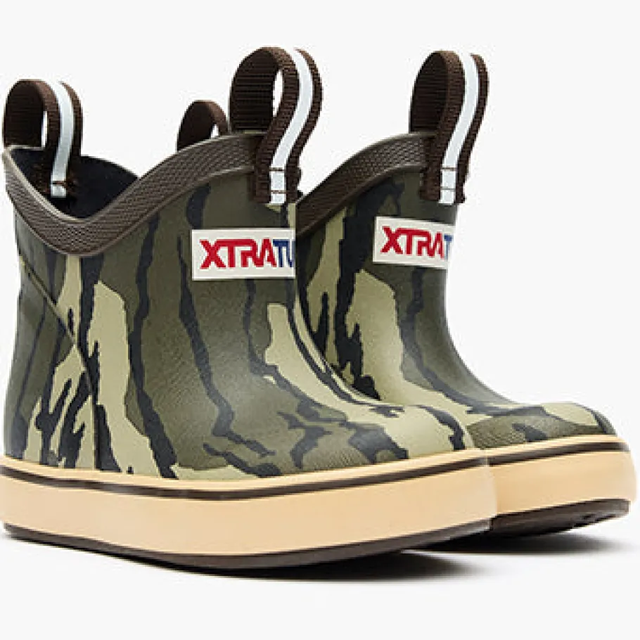 Kids XTRATUF Kids Ankle Deck Boots|Sport Fishing|Kids' Mossy Oak® Bottomland Ankle Deck Boot