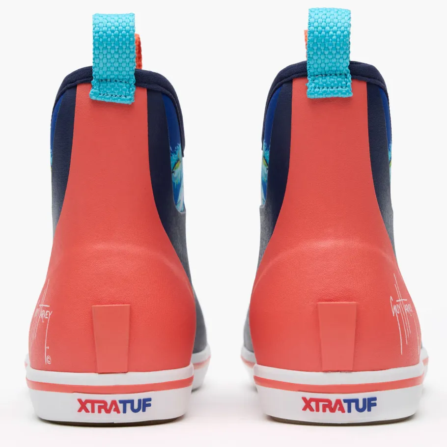 XTRATUF Sport Fishing|All Boots|Men's 6 in Ankle Deck Boot Guy Harvey